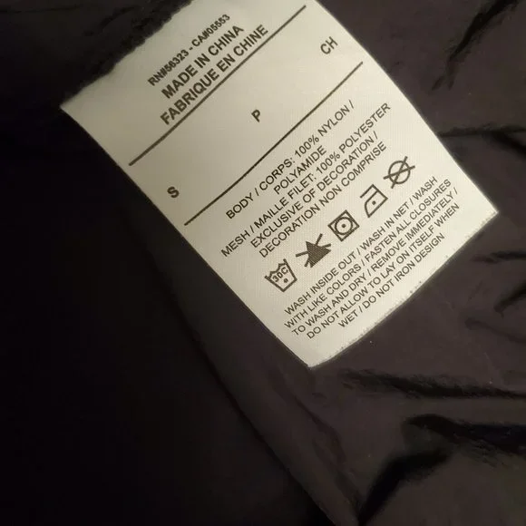 Air Jordan Off-Shoulder Utility Jacket Waist Long Sleeves Black - Picture 5 of 16